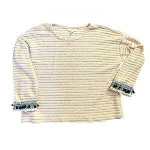 Style & co. Large woven sweater. Decorative cuffs​​​​​​